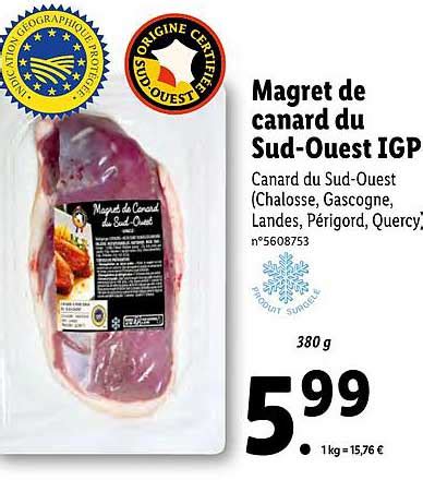 Promo Magret De Canard Du Sud Ouest Igp Chez Lidl Icatalogue Fr