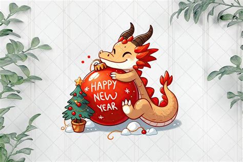 Happy New Year Dragon Clipart