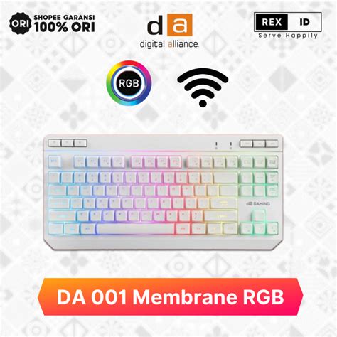 Jual Keyboard Gaming Digital Alliance Tkl Da Membrane Rgb Shopee