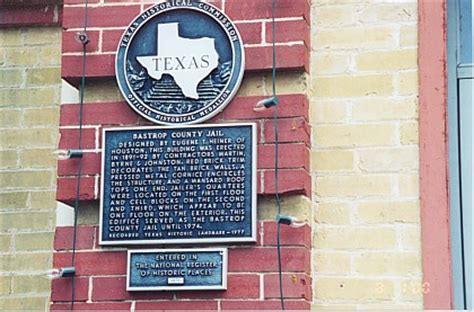 The Bastrop County Courthouse and historic jail- Bastrop, Texas.