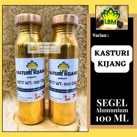 Jual Bibit Parfum Kasturi Kijang Kemasan Ml Segel Alumunium Gold