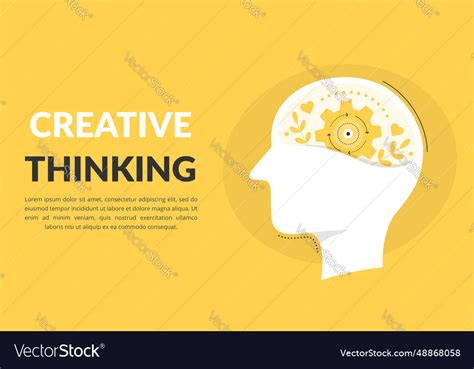 Creative thinking Royalty Free Vector Image - VectorStock