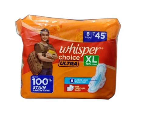 Whisper Choice Ultra Xl Sanitary Pad At Rs 45packet Whisper Sanitary