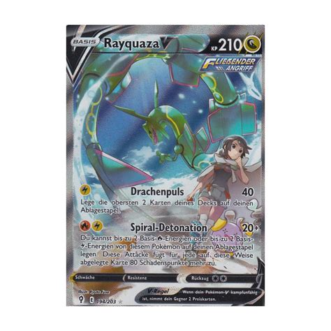 Rayquaza V 194 203 Drachenwandel Pokemon Karte günstig kaufen