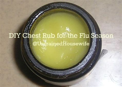 Homemade Chest Rub Recipe For Coughs And Colds