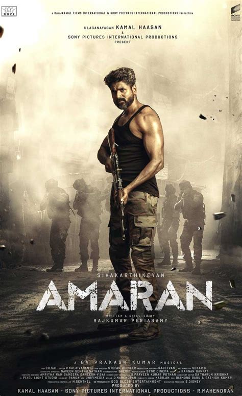 Amaran first look poster hd download 4k