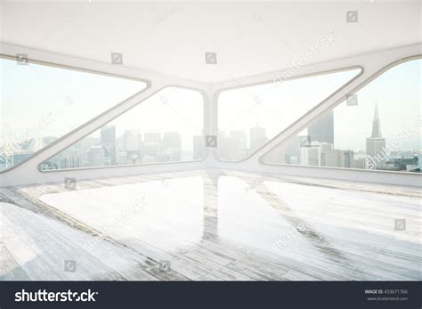 side view interior design wooden floor stock illustration