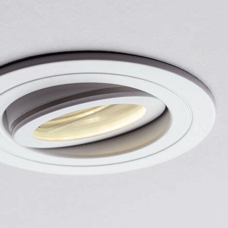 Litecraft Recessed Downlight Tiltable Bathroom IP65 Spotlight In White