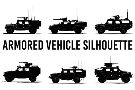 Armored Vehicle Graphic Silhouette Vector Art At Vecteezy