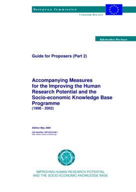 Fillable Online Ftp Cordis Europa Accompanying Measures For The