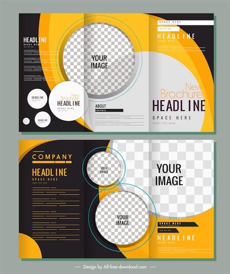 Premium Vector Vector Trifold Brochure Template