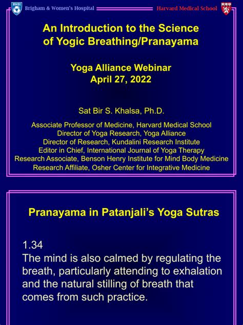 An Introduction To The Science Of Yogic Breathing Pranayama Pdf