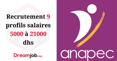 Recrutement 9 Profils Salaires 5000 à 21000 Dhs Dreamjobma