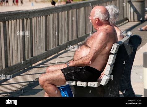 Mature Couple Sunbathing Stock Photo Alamy