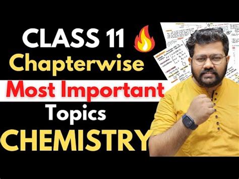 Class 11 Chemistry Chapter Most Important Topics Of Chemistry