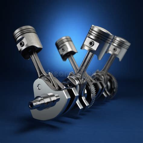 V Engine Pistons D Image Stock Illustration Illustration Of Parts