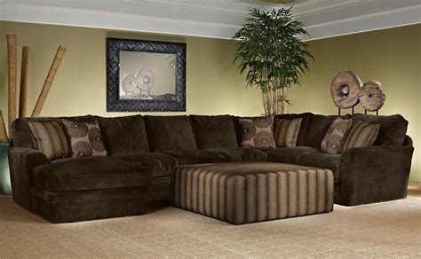 Outstanding Dark Brown Sectional Sofa Ottoman Covers Ikea