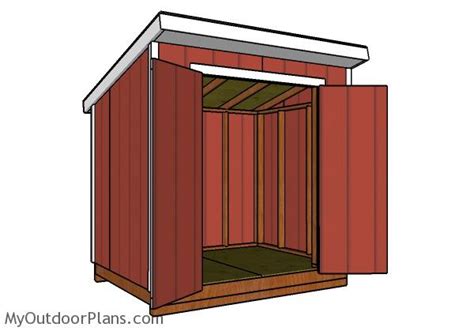 6x8 Lean to Shed Roof Plans | MyOutdoorPlans