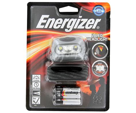 Energizer Linterna Frontal Con 2 Bombillas Leds Headlight