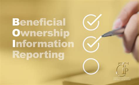 Are You Ready For The New Beneficial Ownership Information Reporting