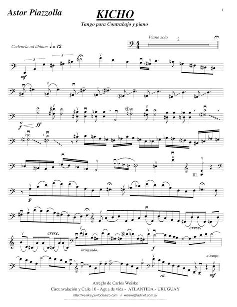 PDF Astor Piazzolla KICHO Piazzolla Partitura Y Partes En