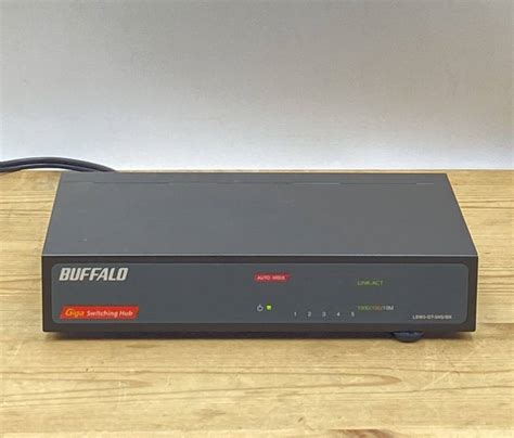 【やや傷や汚れあり】no6480buffalo スイッチングハブ Lsw3 Gt 5nsbkd2 W165×d98×h3