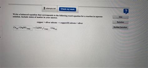 Solved Write A Balanced Equation That Corresponds To The Chegg