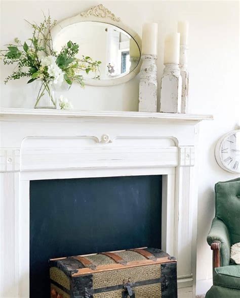 White Decor for Faux Fireplace Mantel - Soul & Lane