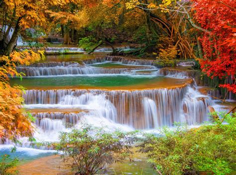 Autumn Waterfall Wallpapers - Top Free Autumn Waterfall Backgrounds ...