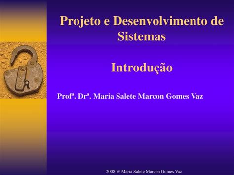 Ppt Projeto E Desenvolvimento De Sistemas Introdu O Powerpoint