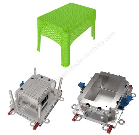 Customized Plastic Injection New Design Furniture Rattan Table Mould