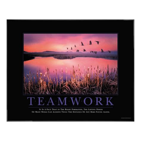 Teamwork Framed Motivational Print 732272 | Motivational Posters | Work