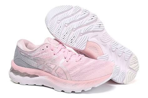 Tênis Asics Gel Nimbus 23 Rosa Feminino Tênis Corrida Seu Próximo