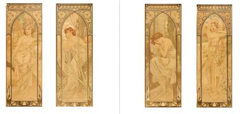 At Auction Alfons Mucha ALPHONSE MUCHA 1860 1939 Lot Of Four