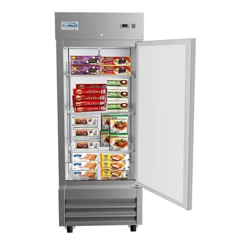 Koolmore 23 Cu Ft Commercial Single Door Reach In Upright Freezer In Stainless Steel Rif 1d Ss