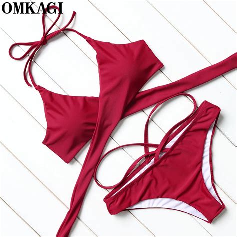 Aliexpress Buy Omkagi Brazilian Bikini Swimwear Women