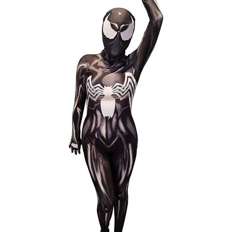 Venom Halloween Costume for Kids, Marvel, Includes Jumpsuit, Mask and ...