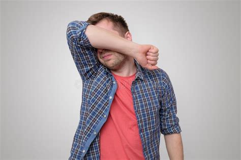 Facepalm Disappointed Man Covering His Face With His Hand Stock Photo