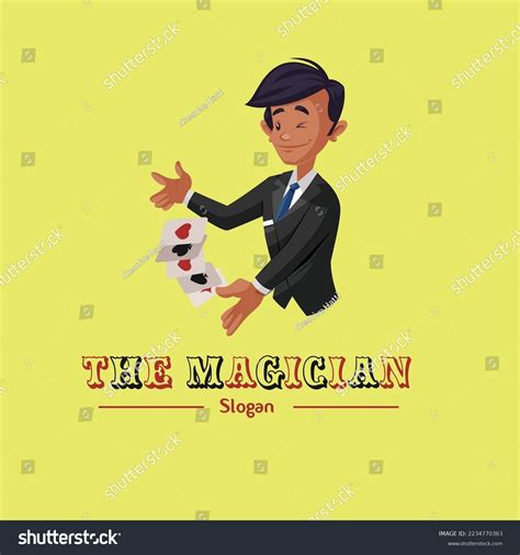 Magician Vector Mascot Logo Template Stock Vector (Royalty Free ...