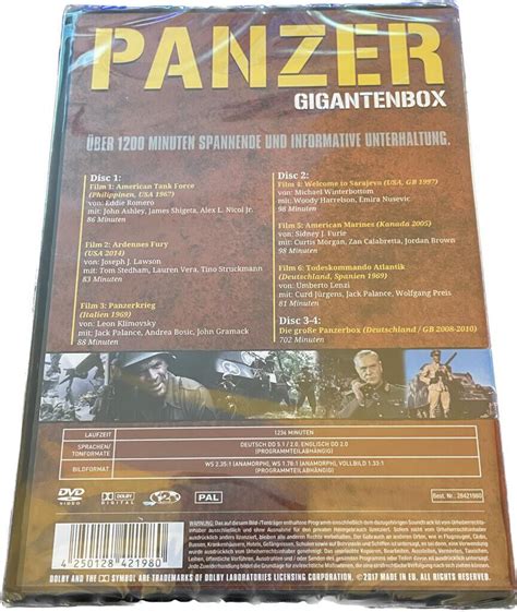 Kriegsfilm Dvd Sammlung Panzer Gigantenbox Filme Dvds