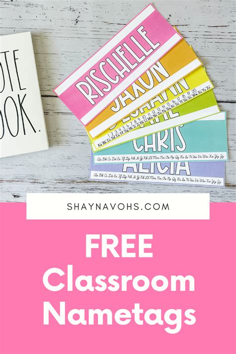 Free Classroom Name Tags - Shayna Vohs