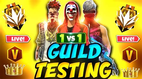 FREE FIRE LIVE GUILD TESTING GUILD TEST LIVE LIVE GUILD TESTING