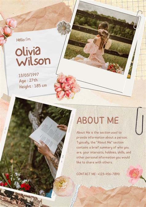 Free All About Me Poster Templates To Edit Online Canva