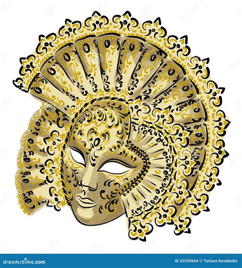 Venetian Carnival Mask Stock Vector Illustration Of Carnival