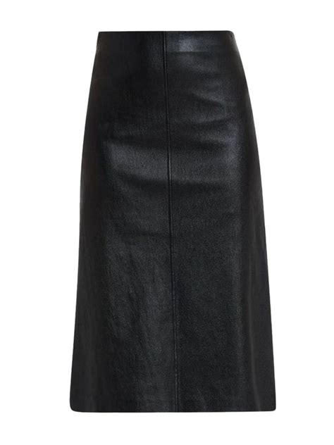 Brunello Cucinelli Leather Pencil Skirt Black Farfetch