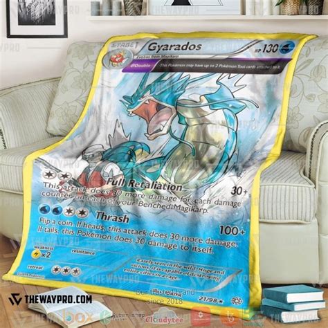 Pokemon Gyarados Blanket Hot Sale 2024
