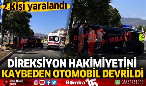 Burdur da trafik kazası 2 kişi yaralandı Burdur Haber Burdur