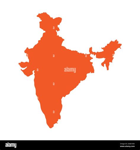 Geography Indian Map Vector Icon Map Of India Flat Map Of India Stock