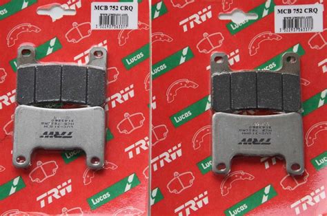 2x TRW MCB752TRQ SRQ Sinter Racing Bremsbeläge vorn Suzuki Kawasaki