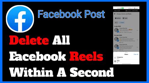 How To Delete All Facebook Reels In One Click Qautech760 Youtube